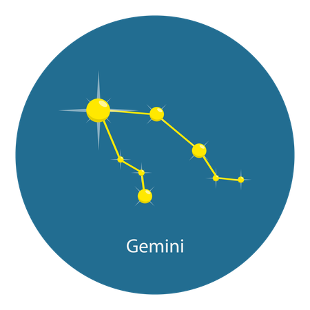 Constelación del zodíaco  Ilustración