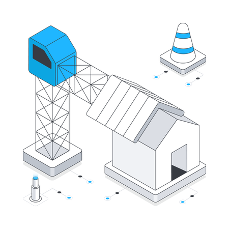 Construção de casa  Ilustração