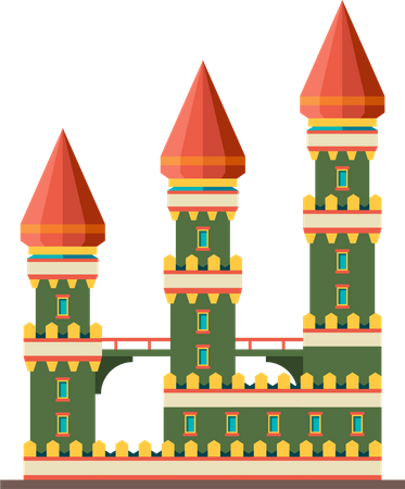 Construção do castelo  Ilustração
