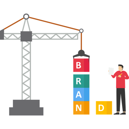Construcción de marca  Illustration