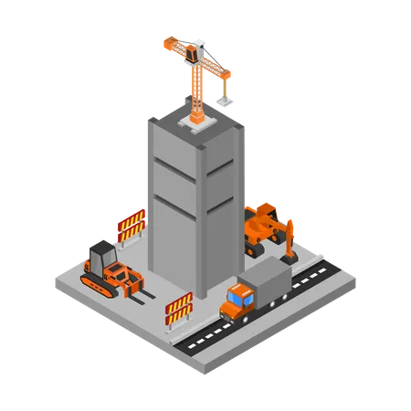 Construction Area  Illustration