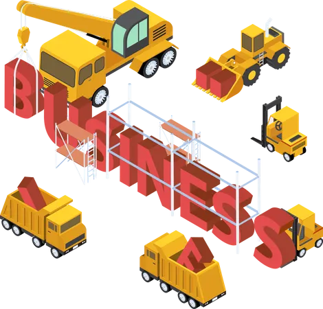 Construction business Illustration