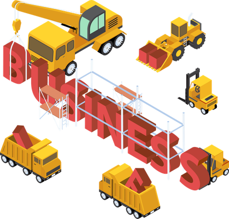 Construction business  Illustration