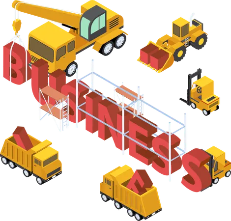 Construction business  Illustration