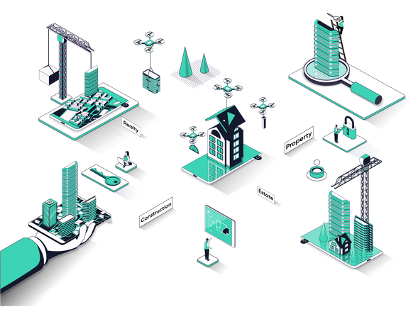 Construction company  Illustration