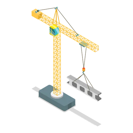 Construction crane  Illustration