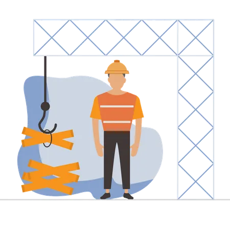 Construction crane  Illustration