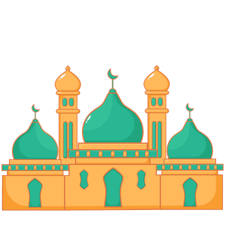 Bâtiment de la mosquée  Illustration