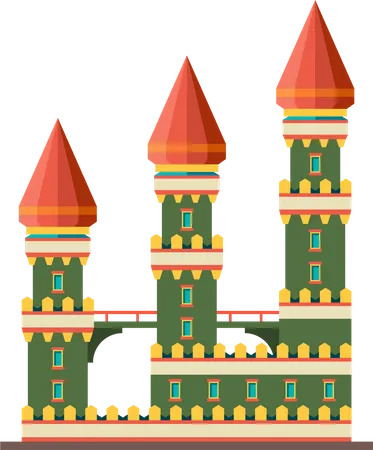 Bâtiment du château  Illustration