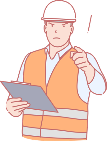 Construction Engineer  Illustration