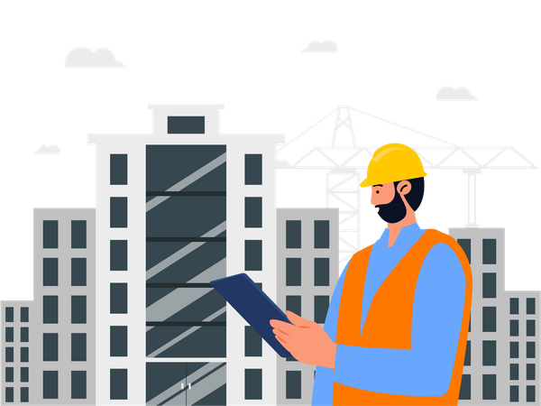 Construction engineer  Illustration