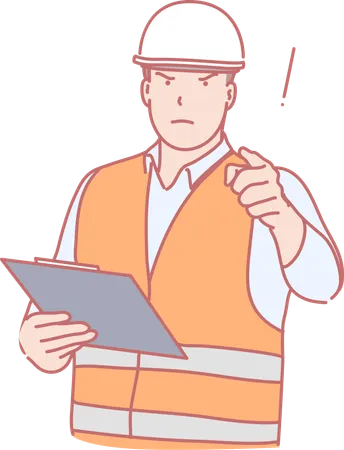 Construction Engineer  Illustration