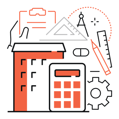 Construction equipment  Illustration