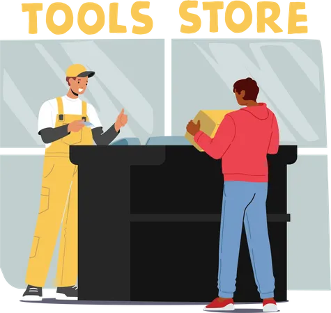 Construction Equipment Store  Illustration