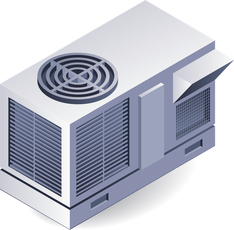 Construction HVAC system  Illustration