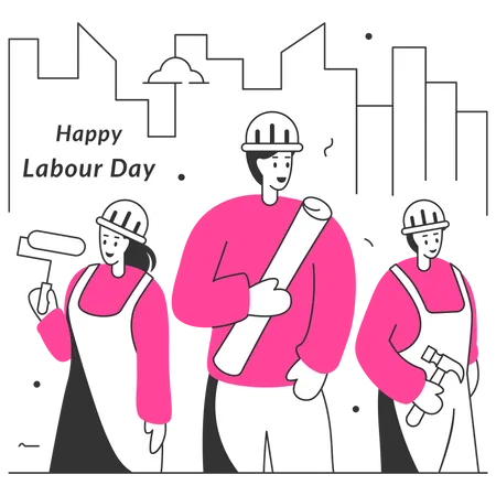 Labor Day Illustrations Illustration