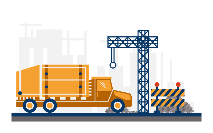Construction machinery  Illustration