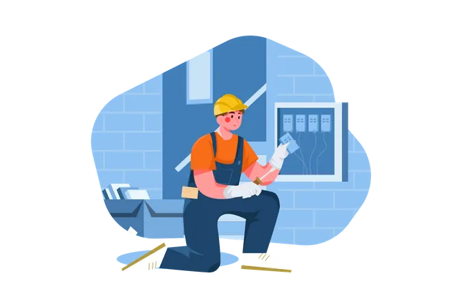 Construction Maintenance Engineer  Illustration