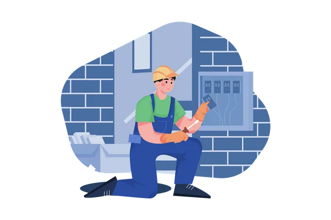 Construction Maintenance Engineer  Illustration