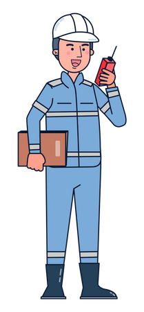 Construction manager  Illustration