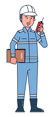 Construction manager  Illustration