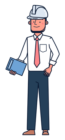 Construction manager  Illustration