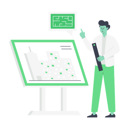 Construction Planning  Illustration