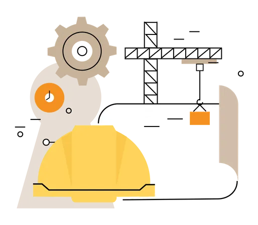 Construction planning process  Illustration