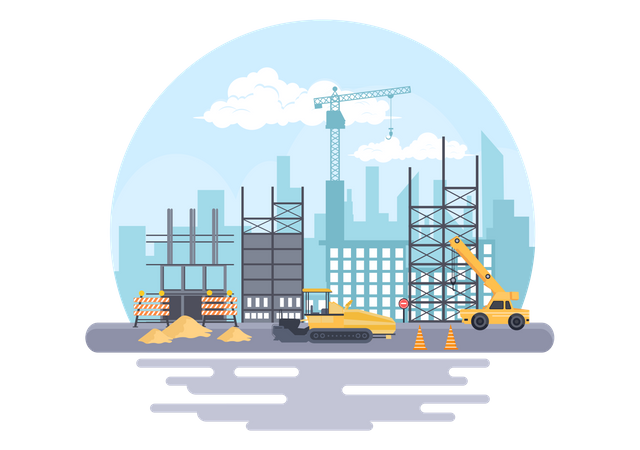 Construction Project  Illustration