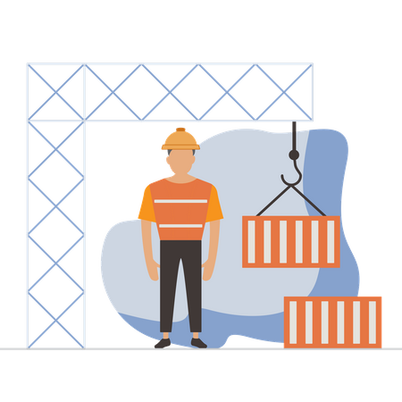 Construction Project  Illustration