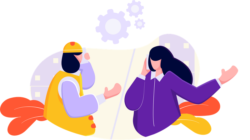 Construction project  Illustration