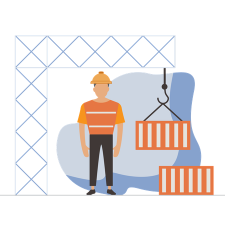 Construction Project  Illustration
