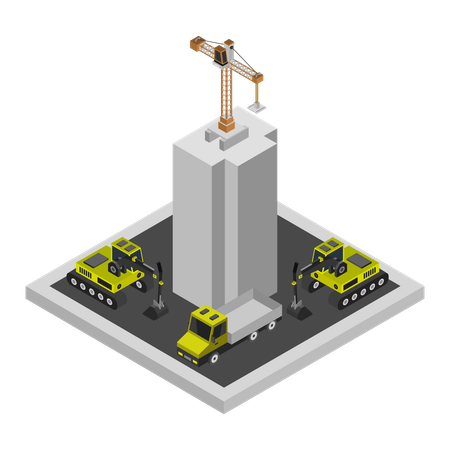 Construction Site  Illustration