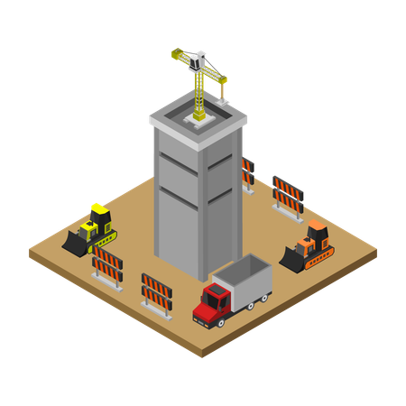 Construction Site  Illustration