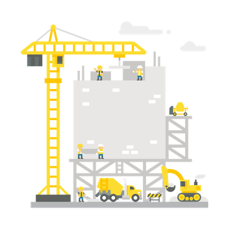 Construction site Illustration