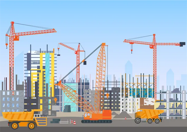 Construction Site  Illustration