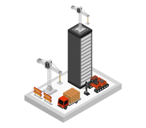 Construction Site  Illustration