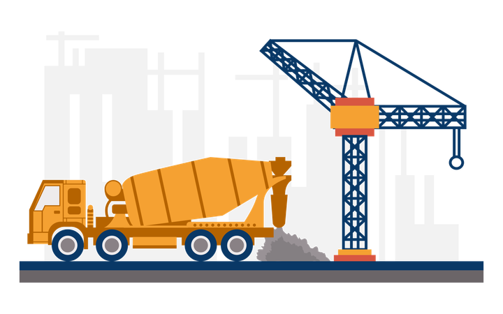 Construction site  Illustration