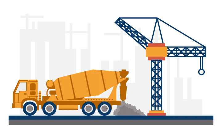 Construction site  Illustration