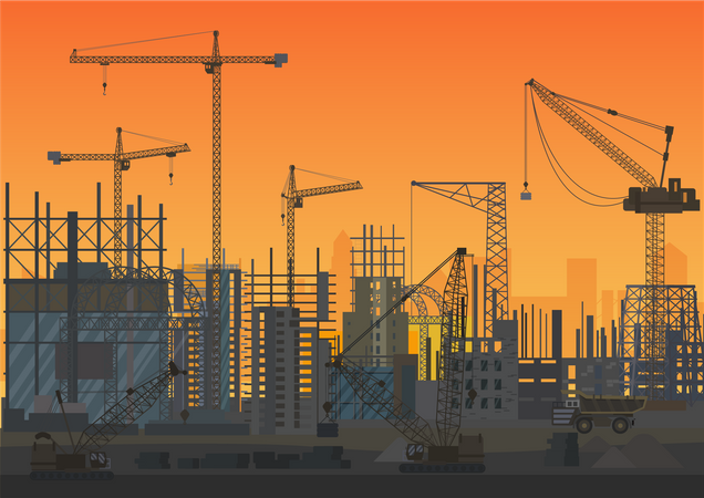 Construction Site  Illustration