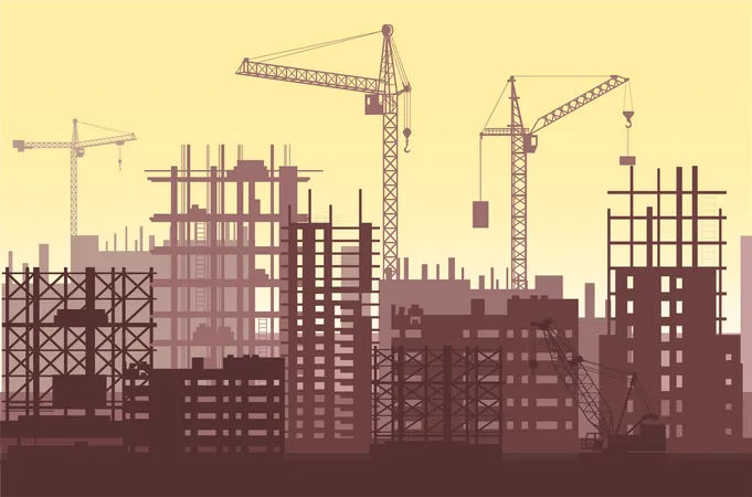 Construction Site  Illustration