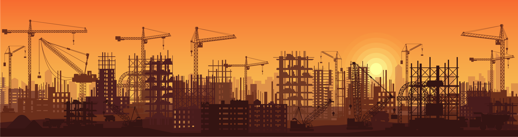 Construction Site  Illustration