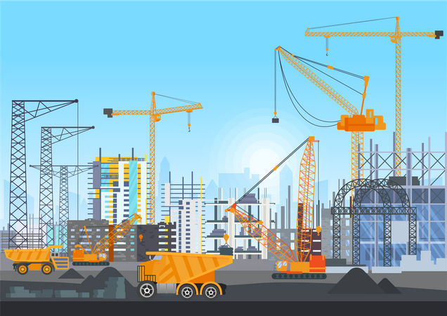 Construction Site  Illustration