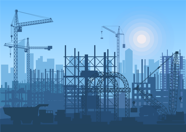 Construction Site  Illustration