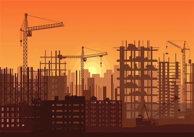 Construction Site  Illustration