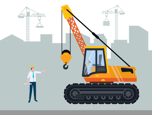 Construction site  Illustration