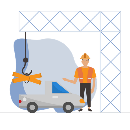 Construction Truck  Illustration