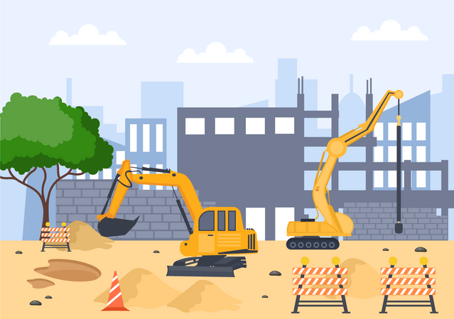 Construction Work  Illustration