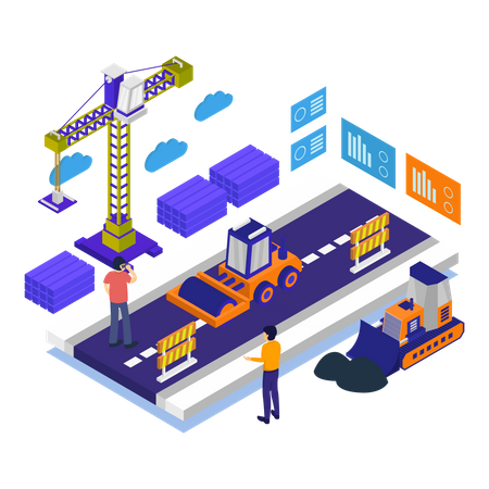 Construction work  Illustration