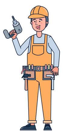 Construction worker Illustration